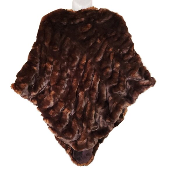 NWT Donna Salyer's Fabulous Faux Fur Poncho O/S - Picture 4 of 6